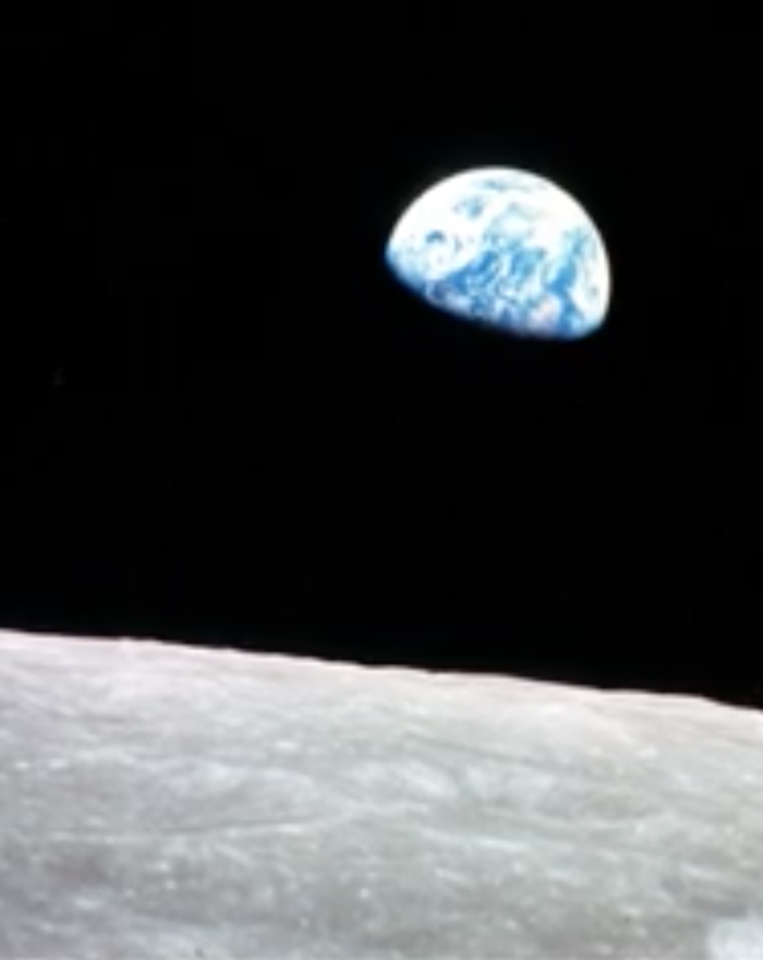 Image of the Earth as seen from the surface of the Moon. (Credit: NASA)